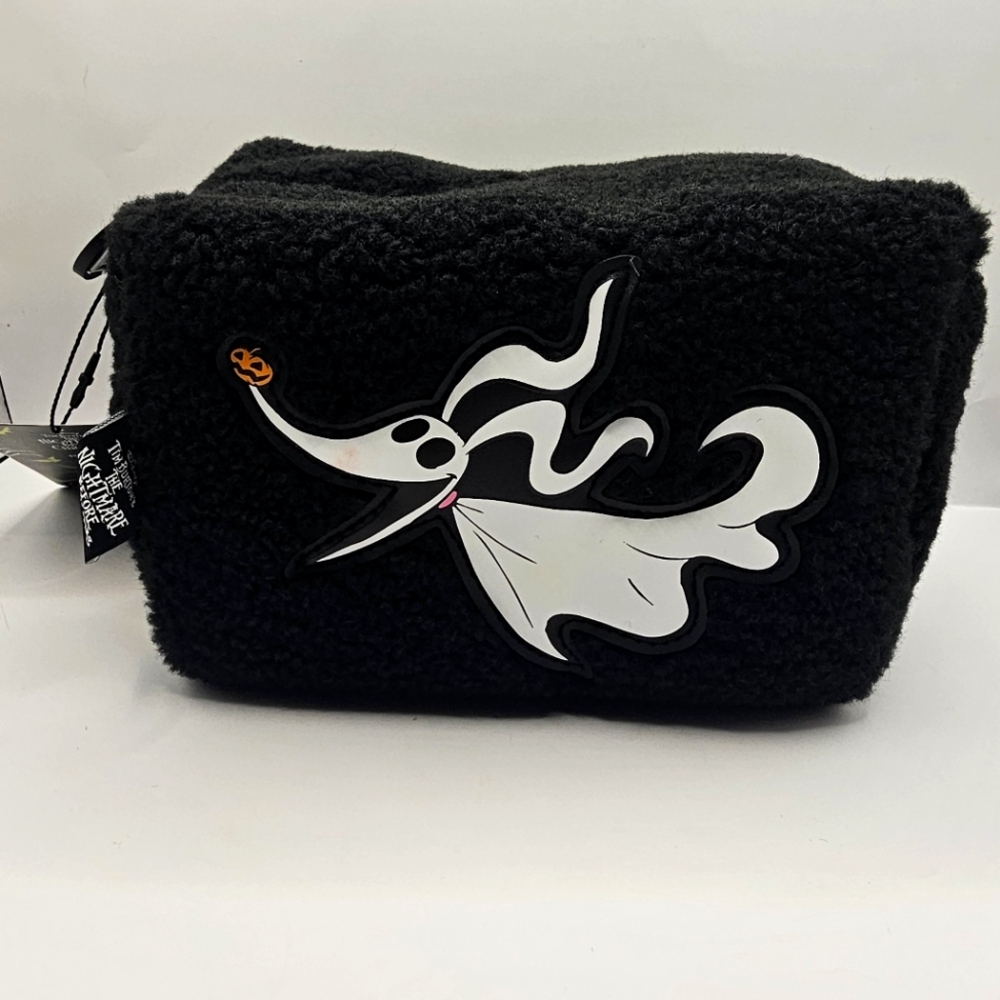 Nightmare Before Christmas Zero Sherpa Small Toiletry Makeup Bag